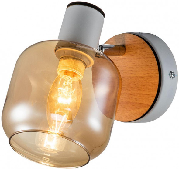 ESCADA 10177/1A E14*40W White/Chrome/Wood