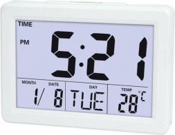 Часы-будильник PERFEO (PF_C3738) Phyllis PF-F2619 белый