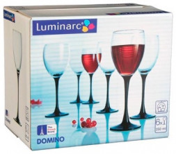 Посуда LUMINARC ДОМИНО наб. фужеров для вина 6шт 250мл (H8169) (2)