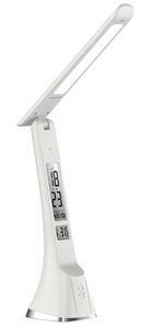 светильник ULTRAFLASH (15178) UF-821 C01 белый (Led, светильник настольный, 7Вт, дисплей,смена цвет.темп, кожа)
