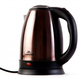 Чайник электрический ДОБРЫНЯ DO-1224C корич.