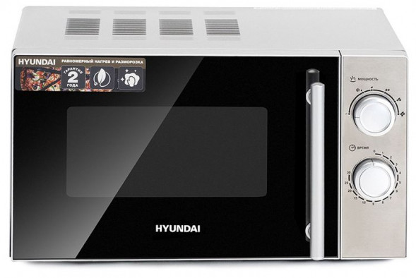 МИКРОВОЛНОВЫЕ ПЕЧИ HYUNDAI HYM-M2040 20л. 700Вт серебристый