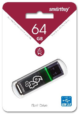 USB флеш SMARTBUY (SB64GBGS-DG) 64GB GLOSSY SERIES DARK GREY USB 3.0