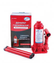 AUTOVIRAZH AV-074203 гидравлический 3 т бутылочный в коробке (красный)