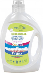 Гель для стирки MOLECOLA Гель для стирки FAMILY COLOR 3000 мл, 70808