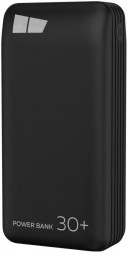 Power bank MORE CHOICE (4627151193625) PB52-30 Black - 30000mAh 2USB