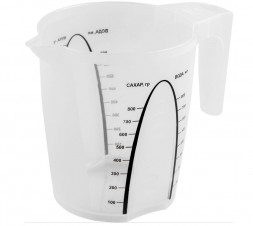 Кувшин PLAST TEAM PT1146НАТ-18 мерный с ручкой 1л