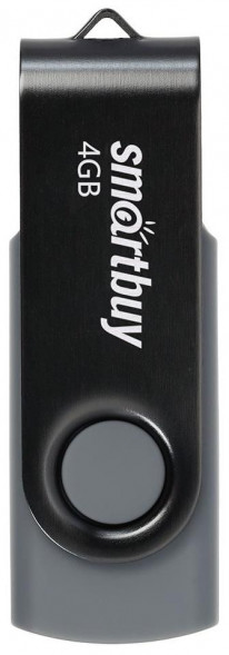 Флэш-напокитель SMARTBUY (SB004GB2TWK) UFD 2.0 004GB Twist Black