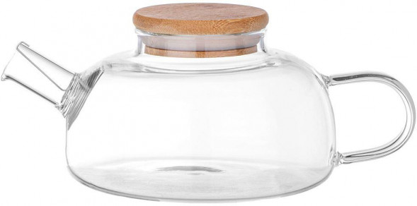 Чайник заварочный AGNESS 887-253 с бамбуковой крышкой 700мл