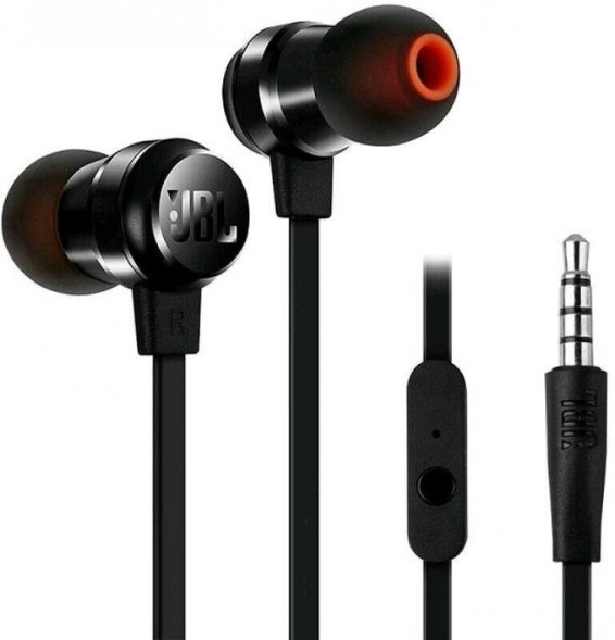 Наушники вкладыши проводные JBL TUNE 110 BLACK (JBLT110BLK) [ПИ]