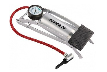 Аксессуары для вело-техники STELS Насос ножной FP9803B стальной серый 320006*KU108581