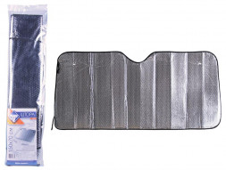 Шторки солнцезащитные NOVA BRIGHT металлизированная, под лобовое стекло (серебро), 150х70см 46482