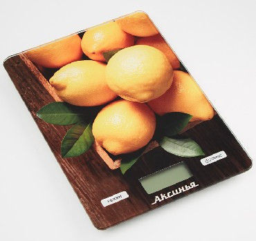 Весы АКСИНЬЯ КС-6514 &quot; Лимоны &quot; 5кг, стекло