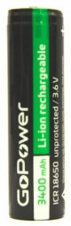 Аккумулятор GOPOWER (00-00015349) 18650 (Pan. NCR18650B) PC1 3.6V 3400mAh Li-ion без защиты