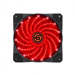 Вентилятор GINZZU LED 12LR15 (красный) (17613)