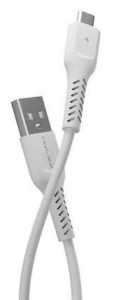 Кабель MORE CHOICE (4627151193076) K16m USB (m)-microUSB (m) 1.0м - белый