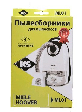 Пылесборники KS ML-01 синтетика комл. 4шт.+фильтр (10)