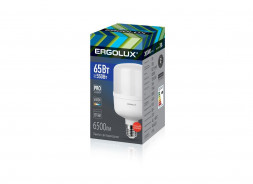 Лампа ERGOLUX LED-HW-65W-E40-6K серия PRO (Эл.лампа светодиодная 65Вт E27/E40 6500К 150-260В)