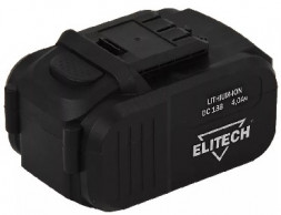 Аккумулятор ELITECH 188828 Аккумулятор 14.4В 4.0Ач LI-ION для ДА 14СЛК слайдер 1820.067500