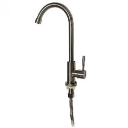 Кран на одну воду МАК 6113 Кран на одну воду из нержавеющей стали марка 304