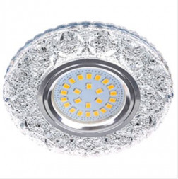 СВЕТИЛЬНИКИ ВСТРАИВАЕМЫЕ ECOLA FT16CBEFB MR16 LD7040 GU5.3 Прозрачный / Хром