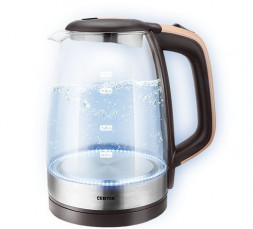 Чайник электрический CENTEK CT-0065 стекло бежевый
