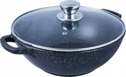 Казан ТРАДИЦИЯ ТГ0283 а/пр литой 28см 4,0л стекл/кр Гранит