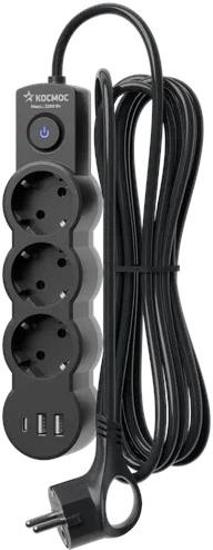 КОСМОС YKsm3m3g-Z-VU10A-B - 3 гн х 3,0 м черный