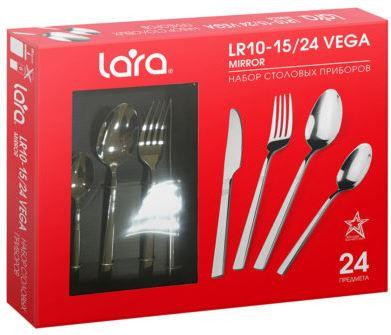 Набор столовых приборов LARA LR10-15/24 Mirror