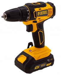 Дрель аккумуляторная DENZEL CDL-18-02BM Дрель-шуруповерт аккумуляторная , LI-ION, 18 В, 2 аккумулятор 26116