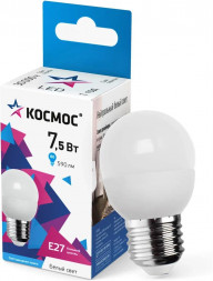 Лампа светодиодная КОСМОС LKECLED7.5WGL45E2745