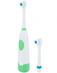 Зубная щетка HOMESTAR HS-6005 с доп. насадкой, зелёная