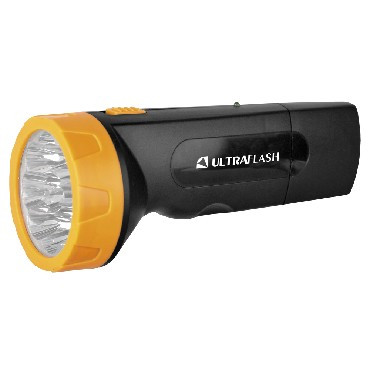 Светодиодный фонарь ULTRAFLASH LED3829 Аккумуляторный фонарь черный/желтый