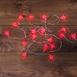 Гирлянда NEON-NIGHT (303-034) ГИРЛЯНДА ЗВЕЗДОЧКИ 20 LED КРАСНЫЕ 2,8 М