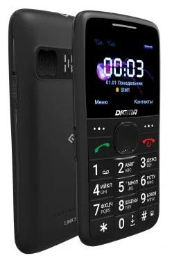 Телефон мобильный DIGMA Linx S220 32Mb Black (LT1075MM)