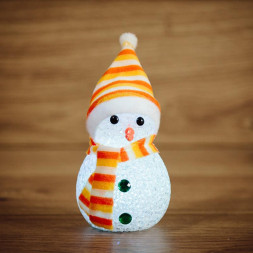 Фигура интерьерная NEON-NIGHT (513-018) ФИГУРА СНЕГОВИК 17СМ, RGB