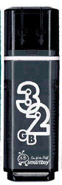 USB флеш SMARTBUY (SB32GBGS-K) 32GB GLOSSY SERIES BLACK