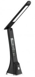 светильник ULTRAFLASH (15179) UF-821 C02 черный (Led, светильник настольный, 7Вт, дисплей, смена цвет.темп, кожа)
