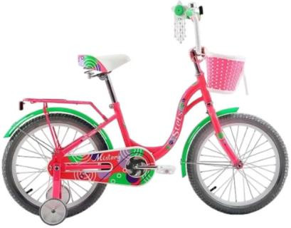 Велосипед STELS Mistery C 18" Z010 (м)*LU098820*JU135613 11.2" Розовый/Зеленый 2024