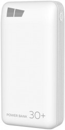 Power bank MORE CHOICE (4627151193649) PB52-30 White - 30000mAh 2USB