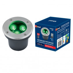 Светильник садово-парковый UNIEL (UL-00006819) ULU-B10A-3W/GREEN IP67 GREY