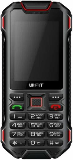 Телефон мобильный WIFIT Wirug F1 Black/Red (WF003BLRD)