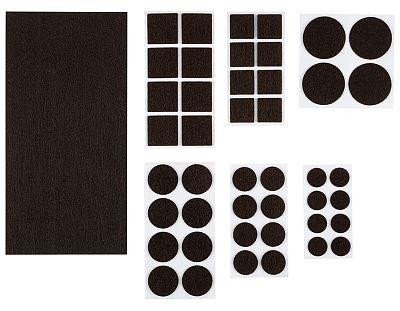 Накладки-протекторы РЫЖИЙ КОТ Накладки-протекторы для мебели самоклеящиеся, 45шт набор, коричневый