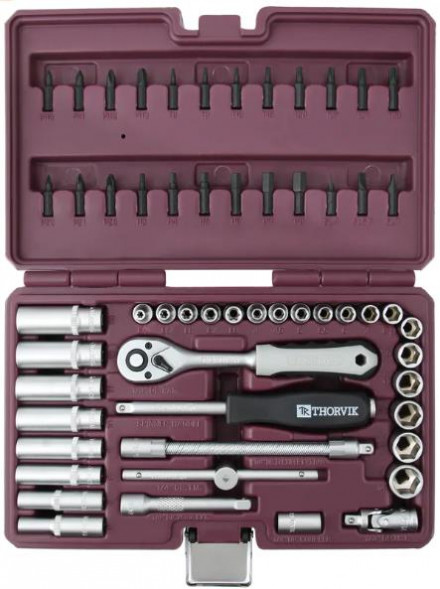Набор инструмента THORVIK TS057 1/4&quot;DR, 57 предметов