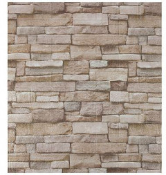 Панель самоклеящаяся РЫЖИЙ КОТ Панель самоклеящаяся Кирпич 70х77см, бежево-коричневый