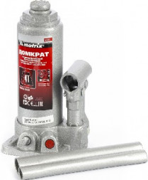 Домкрат MATRIX Домкрат гидравлический бутылочный, 4 т, H подъема 194-372 мм 50754