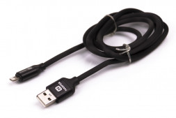 USB кабель HARPER SCH-530 BLACK ( 8PIN, 1м, оплетка силикон)