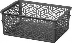 Корзинка IDILAND Linden универсальная 1,4л, 190х140х75мм (серый) 221313035/01