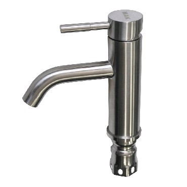 Смеситель для раковины МАК 6111 Смеситель на раковину литой корпус изогнутый гусак из нержавеющей стали марка 304