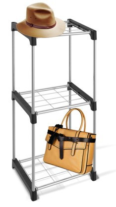 Стеллаж SHEFFILTON SHT-SS6 черный/хром лак